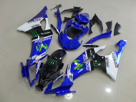 Yamaha YZF-R6 (2008-2016) Blue, Black & White Movistar Fairings