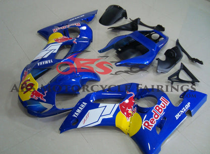Yamaha YZF-R6 (1998-2002) Blue, Red Bull #69 Fairings