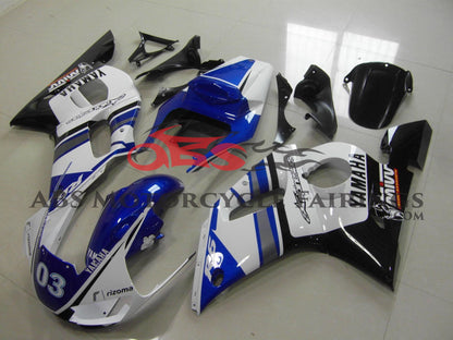 Yamaha YZF-R6 (1998-2002) Blue, White & Black Fairings