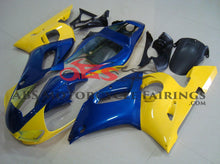 Yellow and Blue Fairing Kit for a 2003 & 2004 Yamaha YZF-R6 motorcycle