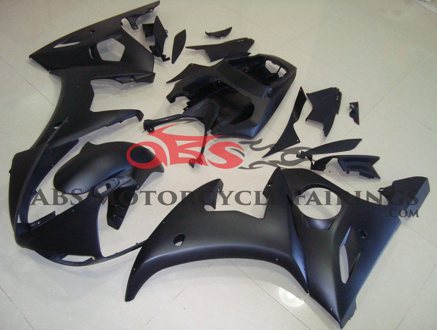 Yamaha YZF-R6 (2003-2004) Matte Black Fairings