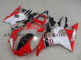 Red, White & Black Fairing Kit for a 2005 Yamaha YZF-R6 motorcycle