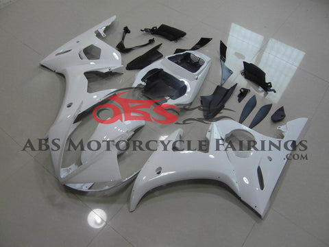 White without Decals 2003-2005 Yamaha YZF-R6