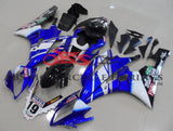 Blue, White and Black Fairing Kit for a 2006 & 2007 Yamaha YZF-R6 motorcycle