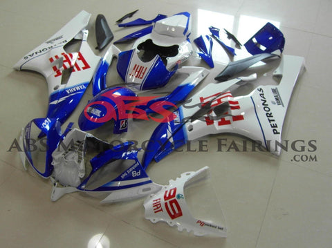 Yamaha YZF-R6 (2006-2007) White, Blue & Red FIAT Fairings