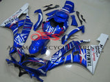 Blue, White and Red Fiat Fairing Kit for a 2006 & 2007 Yamaha YZF-R6 motorcycle