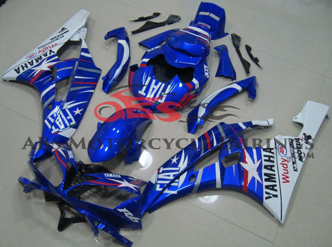 Yamaha YZF-R6 (2006-2007) Blue, White & Red Fiat Fairings