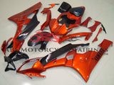 Orange and Matte Black Fairing Kit for a 2006 & 2007 Yamaha YZF-R6 motorcycle