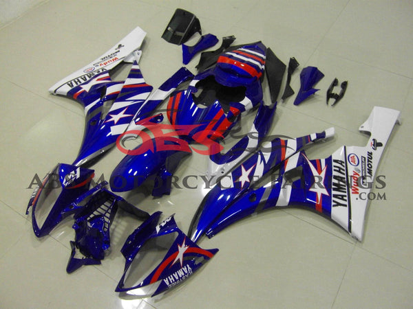 Yamaha YZF-R6 (2006-2007) Blue, Red & White Star Fairings