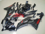 Matte Black with Red Decals 2008-2012 Yamaha YZF-R6