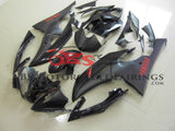 Matte Black with Red Decals 2008-2012 Yamaha YZF-R6