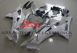 White and Red Fairing Kit for a 2008, 2009, 2010, 2011, 2012, 2013, 2014, 2015 & 2016 Yamaha YZF-R6 motorcycle