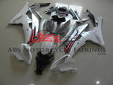 White, Silver and Red Fairing Kit for a 2008, 2009, 2010, 2011, 2012, 2013, 2014, 2015 & 2016 Yamaha YZF-R6 motorcycle