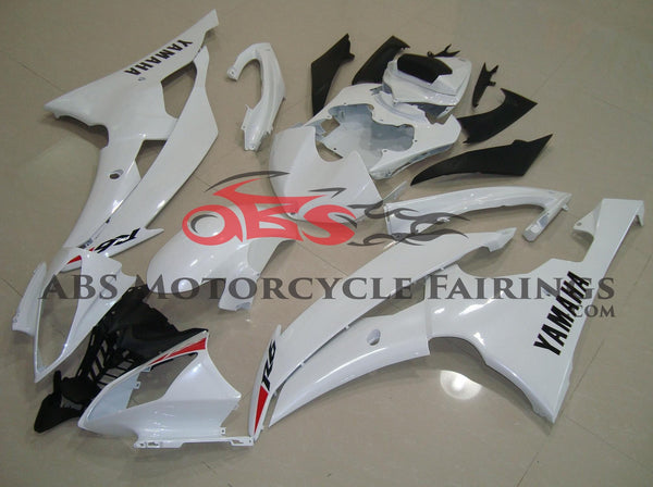 Yamaha YZF-R6 (2008-2016) Gloss White, Red & Black Fairings at KingsMotorcycleFairings.com