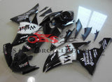 Black and White West Fairing Kit for a 2008, 2009, 2010, 2011, 2012, 2013, 2014, 2015 & 2016 Yamaha YZF-R6 motorcycle