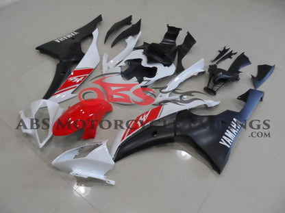 Yamaha YZF-R6 (2008-2016) White, Red & Matte Black Fairings