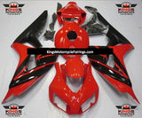 Red, Black and Matte Black Fairing Kit for a 2006 & 2007 Honda CBR1000RR motorcycle