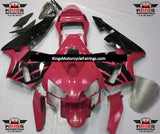 Light Red and Black Fairing Kit for a 2003 and 2004 Honda CBR600RR motorcycle