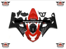 Red and Black Fairing Kit for a 2004 & 2005 Suzuki GSX-R600 motorcycle