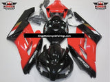 Red and Black Mugen Fairing Kit for a 2004 and 2005 Honda CBR1000RR motorcycle