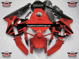 Red, Black and Matte Black Fairing Kit for a 2003 and 2004 Honda CBR600RR motorcycle