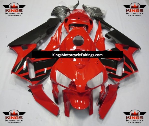 Honda CBR600RR (2005-2006) Red, Black & Matte Black OEM Style Fairings