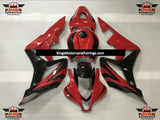 Red and Black OEM Style Fairing Kit for a 2007 and 2008 Honda CBR600RR motorcycle