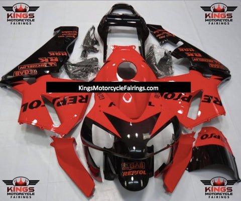 Honda CBR600RR (2003-2004) Red & Black Repsol Fairings