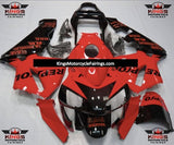Red and Black Repsol Fairing Kit for a 2003 and 2004 Honda CBR600RR motorcycle