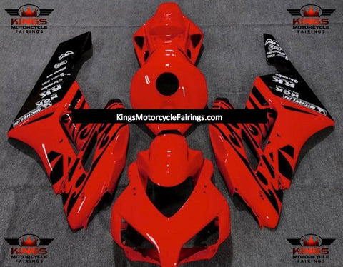 Honda CBR1000RR (2004-2005) Red & Black Tribal Fairings