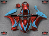 Red and Light Blue Fairing Kit for a 2012, 2013, 2014, 2015 & 2016 Honda CBR1000RR motorcycle