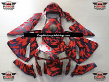 Honda CBR600RR (2003-2004) Red & Matte Black Camouflage Fairings