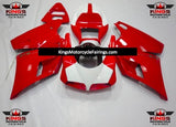 White and Red Fairing Kit for a 2002 & 2003 Ducati 998 motorcycle