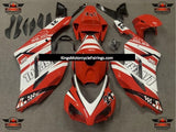 Red and White Liverpool Fairing Kit for a 2004 and 2005 Honda CBR1000RR motorcycle