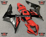 Red, Black and Gray Fairing Kit for a 2007 and 2008 Honda CBR600RR motorcycle