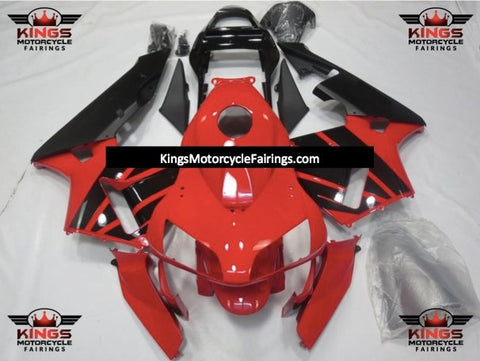 Honda CBR600RR (2003-2004) Red, Matte Black & Gloss Black Fairings