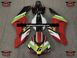 Honda CBR1000RR (2004-2005) Red, White, Black, Green & Yellow Multicolored 6 Fairings