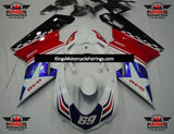White, Red, Blue and Black Corse Star #69 Fairing Kit for a 2007, 2008, 2009, 2010, 2011 & 2012 Ducati 1198 motorcycle