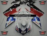 White, Red, Blue and Black Corse Star #69 Fairing Kit for a 2007, 2008, 2009, 2010, 2011, 2012, 2013 & 2014 Ducati 848 motorcycle