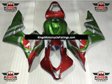 Red, Green and Silver Captain America Fairing Kit for a 2007 and 2008 Honda CBR600RR motorcycle