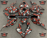 Honda CBR600RR (2009-2012) Red, Gray & Black Camouflage Fairings
