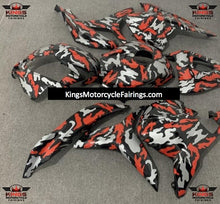 Red, Gray and Black Camouflage Fairing Kit for a 2009, 2010, 2011 & 2012 Honda CBR600RR motorcycle