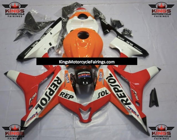 Honda CBR600RR (2007-2008) Red, Orange & White Repsol Fairings