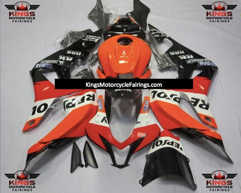 Honda CBR600RR (2007-2008) Red, Orange, White & Black Repsol Fairings