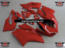Red and White Fairing Kit for a 2011, 2012, 2013 & 2014 Ducati 899 motorcycle