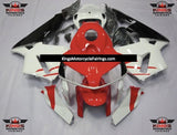 Red, White and Black Fairing Kit for a 2005 and 2006 Honda CBR600RR motorcycle