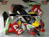 Red, White and Black GIVI Fairing Kit for a 2005 and 2006 Honda CBR600RR motorcycle