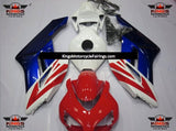 Red, White and Blue Fairing Kit for a 2004 and 2005 Honda CBR1000RR motorcycle