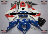 Red, White and Blue American Flag Fairing Kit for a 2007 and 2008 Honda CBR600RR motorcycle