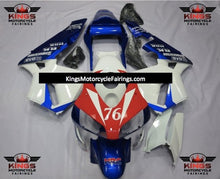 Red, White and Blue HRC #76 Fairing Kit for a 2003 and 2004 Honda CBR600RR motorcycle